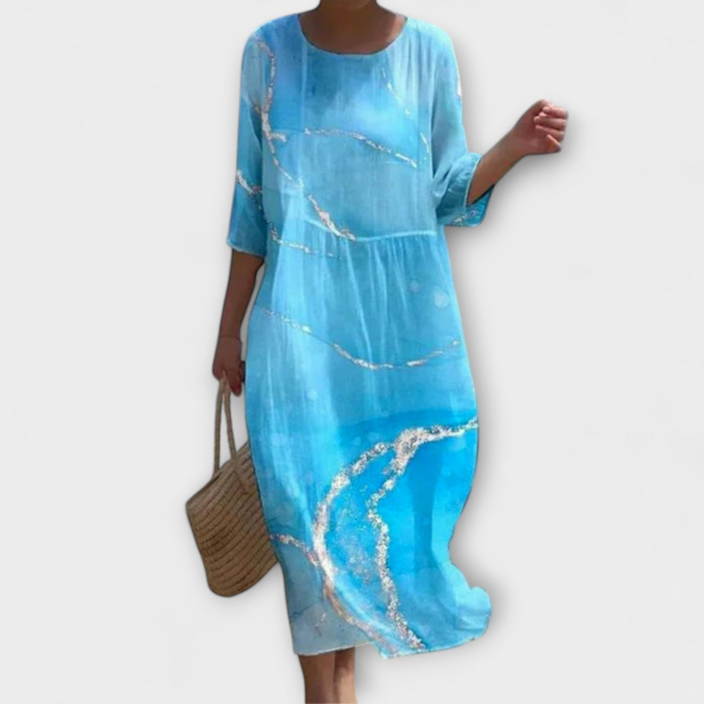 Miranda - Stilvolles Blumenmaxikleid