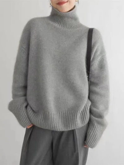 Laura – Bequemer, gestrickter Rollkragenpullover