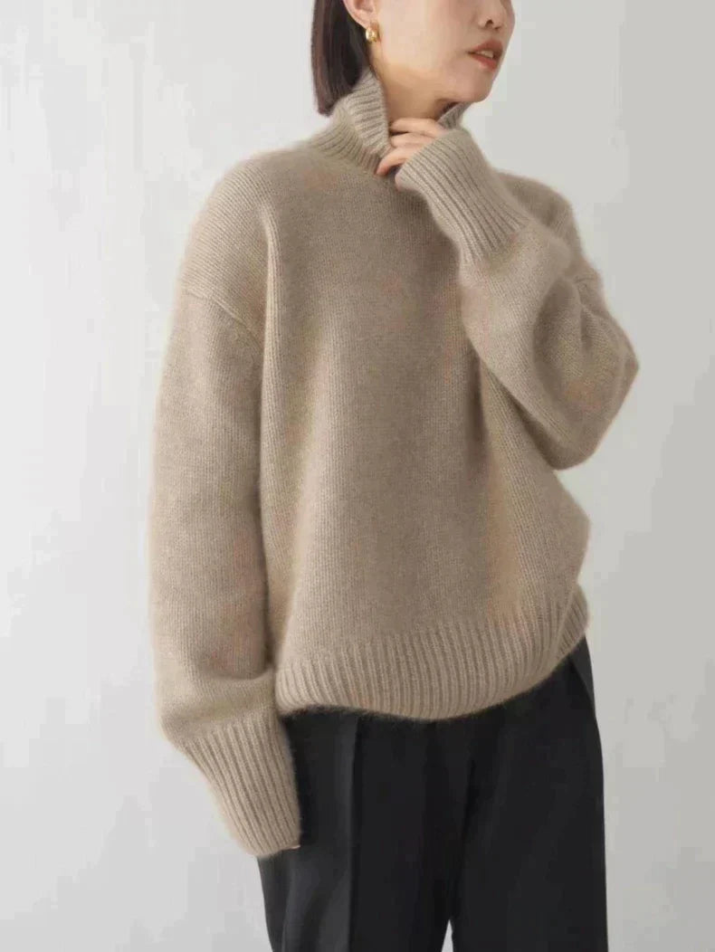 Laura – Bequemer, gestrickter Rollkragenpullover