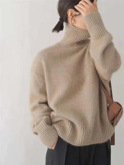 Laura – Bequemer, gestrickter Rollkragenpullover