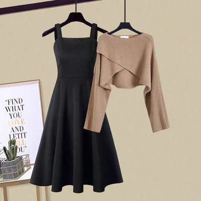 Enrica -  Elegant Strickkleid Set
