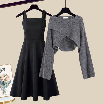Enrica -  Elegant Strickkleid Set