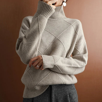 Valeria - Eleganter Pullover mit Rauten
