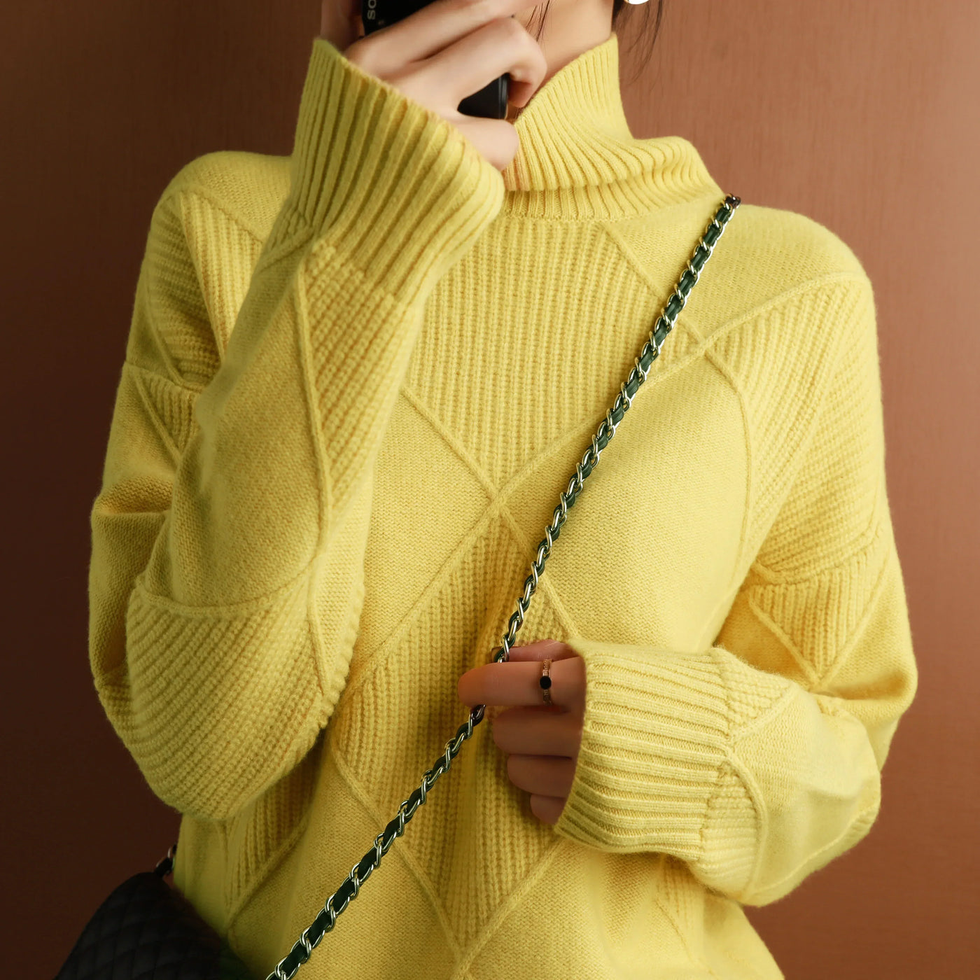 Valeria - Eleganter Pullover mit Rauten