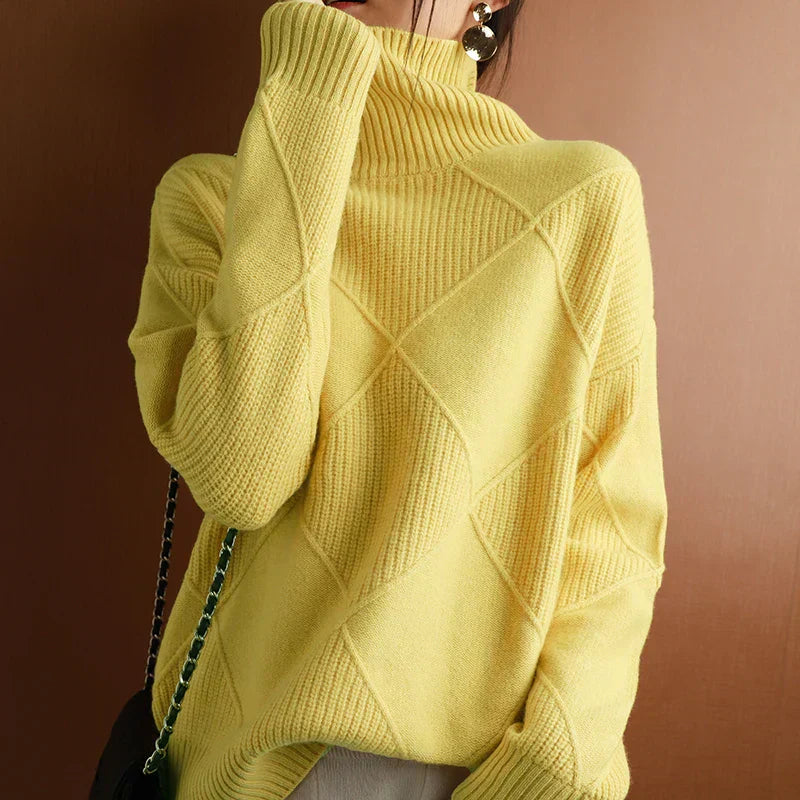 Valeria - Eleganter Pullover mit Rauten