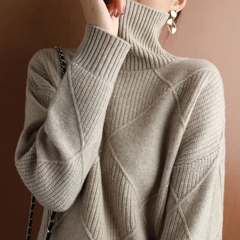 Valeria - Eleganter Pullover mit Rauten