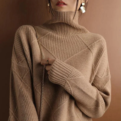 Valeria - Eleganter Pullover mit Rauten