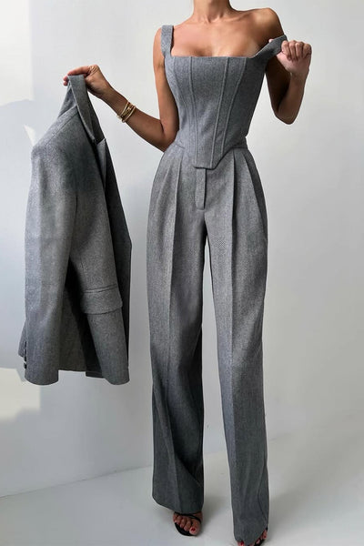 Harper™ – Drei-Teile-Set mit Doppelreiher-Blazer