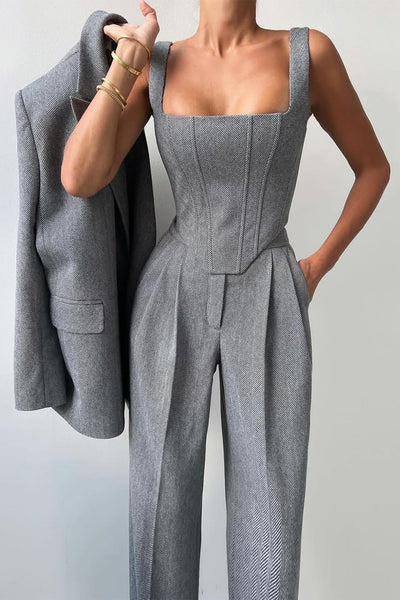 Harper™ – Drei-Teile-Set mit Doppelreiher-Blazer