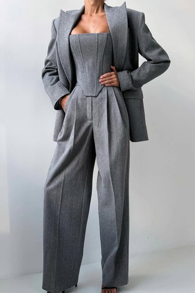 Harper™ – Drei-Teile-Set mit Doppelreiher-Blazer