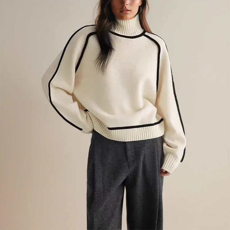 Mia - Eleganter Rollkragenpullover