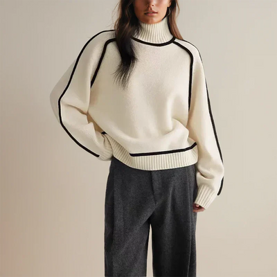 Mia - Eleganter Rollkragenpullover