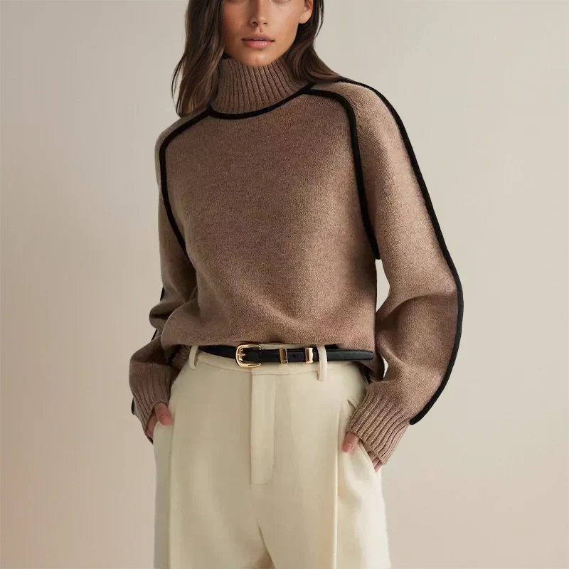 Mia - Eleganter Rollkragenpullover