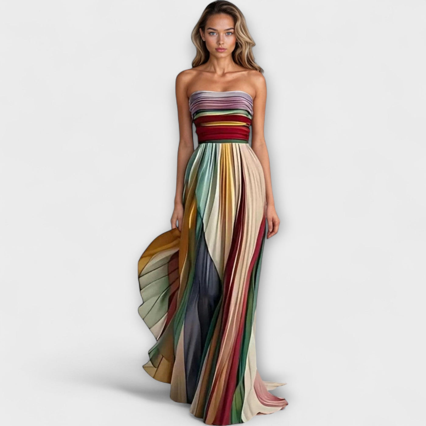 Flora - Buntes ärmelloses Kleid